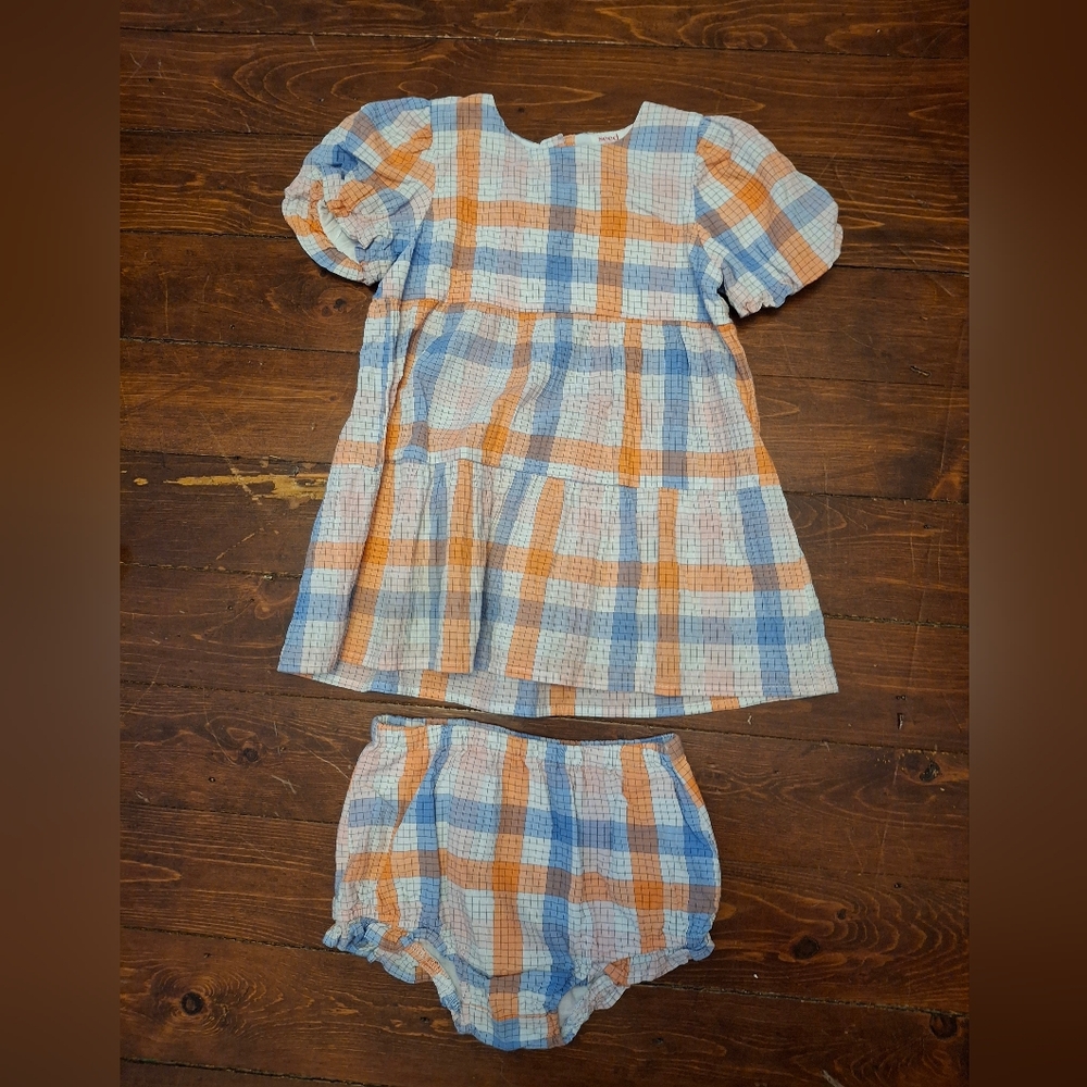 Seed Heritage Baby Checkered Dress Set